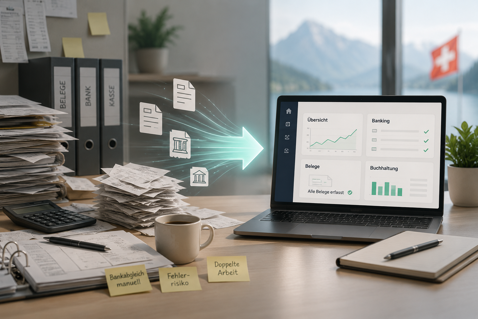 Von alten Büros zu digitaler Buchhaltung - Automatisierung für KMU